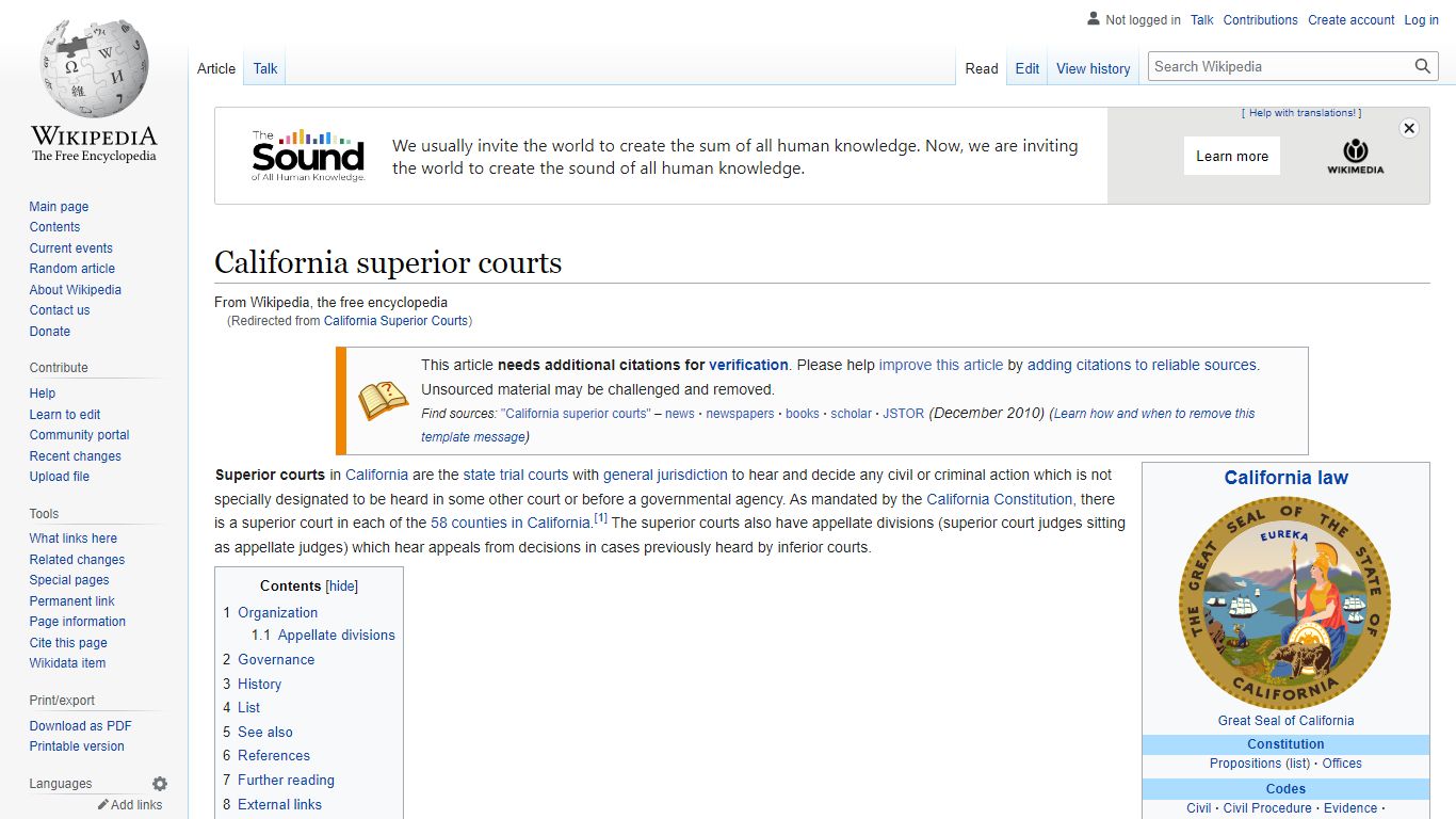 California superior courts - Wikipedia